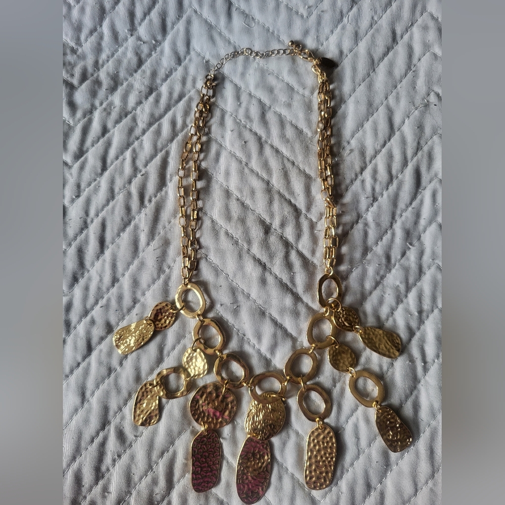 Charming Charlie Gold Statement Necklace